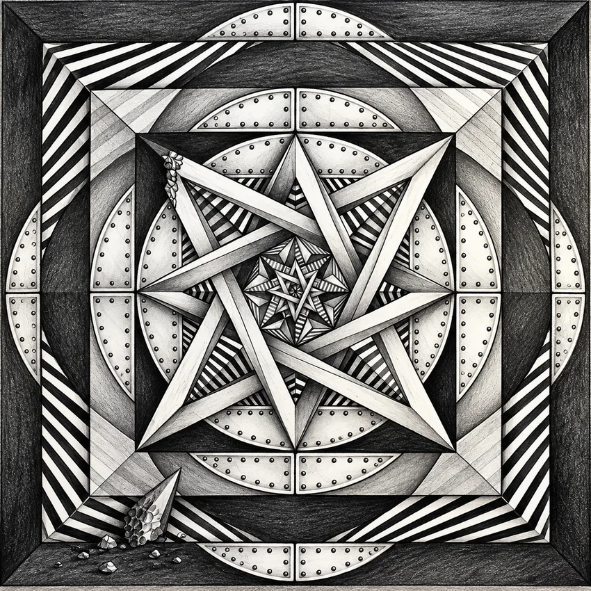 Graphite Mechanical Star