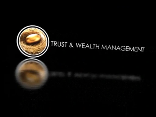Trust & Wealth Management service title and golden egg motif